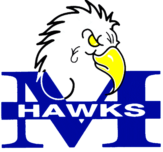 Monmouth Hawks 1993-2004 Primary Logo iron on paper